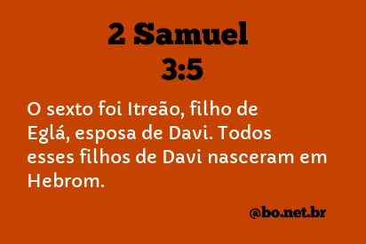 2 Samuel 3:5 NTLH