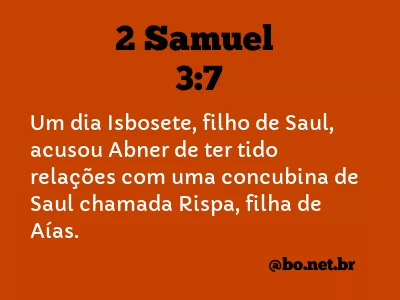 2 Samuel 3:7 NTLH