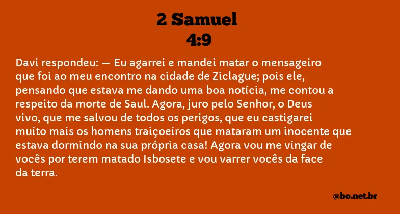 2 Samuel 4:9 NTLH