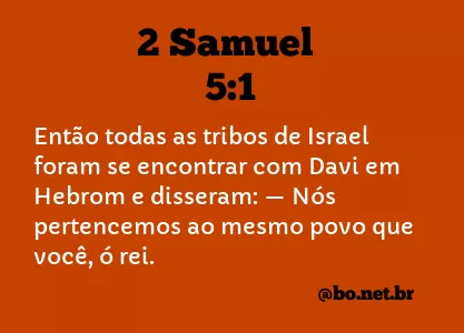 2 Samuel 5:1 NTLH