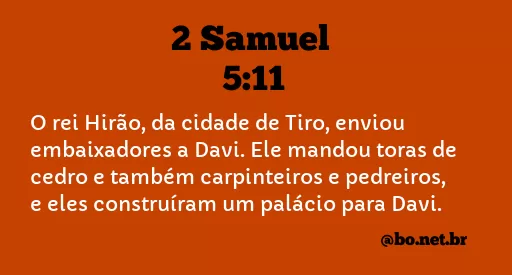 2 Samuel 5:11 NTLH