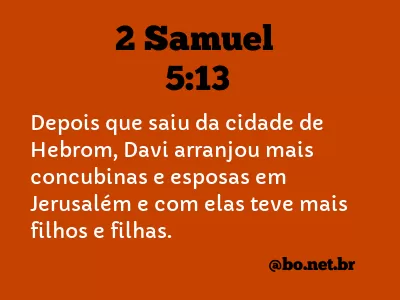 2 Samuel 5:13 NTLH