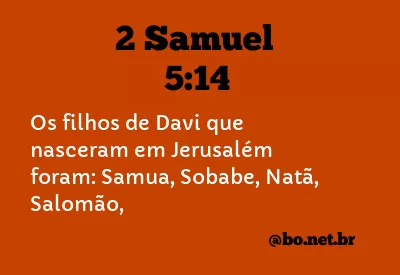 2 Samuel 5:14 NTLH