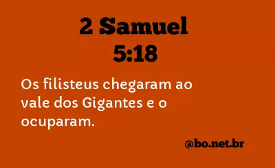 2 Samuel 5:18 NTLH