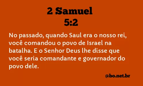 2 Samuel 5:2 NTLH