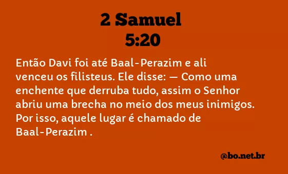 2 Samuel 5:20 NTLH