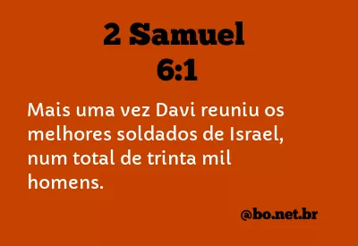 2 Samuel 6:1 NTLH