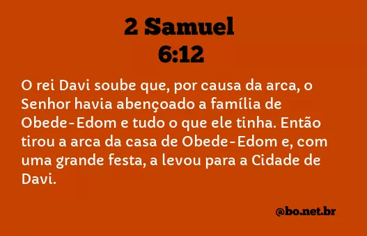 2 Samuel 6:12 NTLH