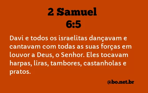 2 Samuel 6:5 NTLH