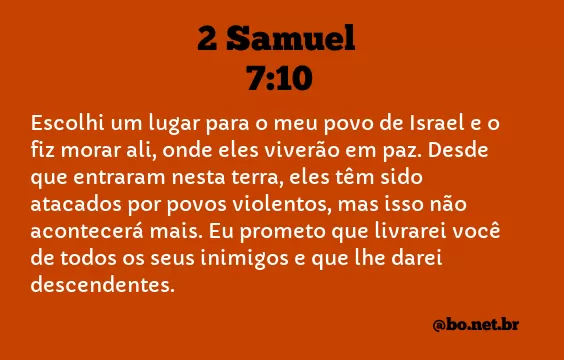 2 Samuel 7:10 NTLH