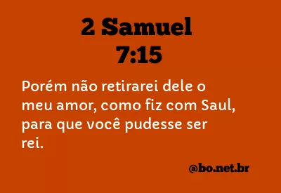 2 Samuel 7:15 NTLH