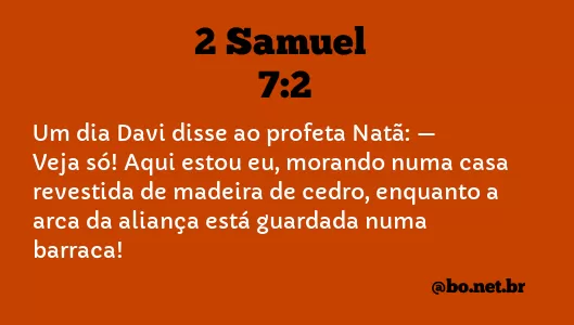2 Samuel 7:2 NTLH