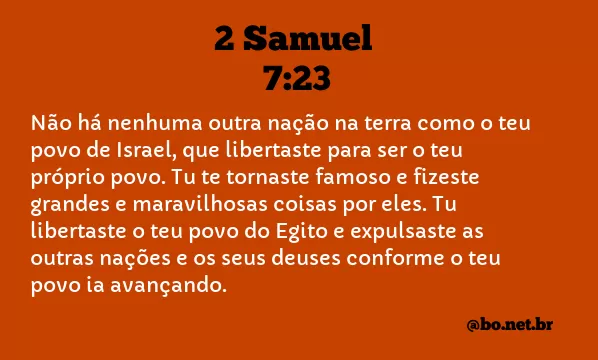 2 Samuel 7:23 NTLH