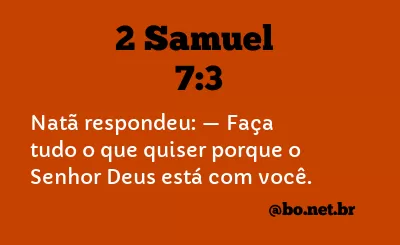 2 Samuel 7:3 NTLH