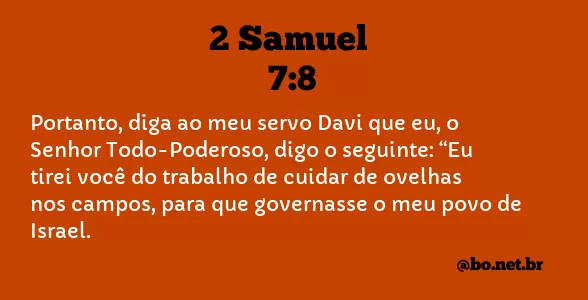2 Samuel 7:8 NTLH