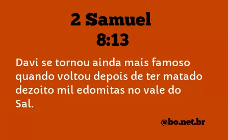 2 Samuel 8:13 NTLH