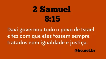 2 Samuel 8:15 NTLH