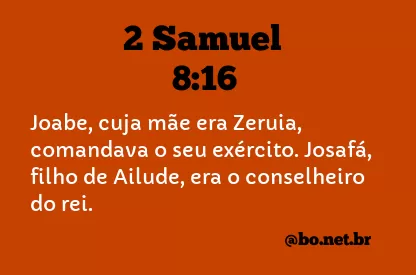 2 Samuel 8:16 NTLH