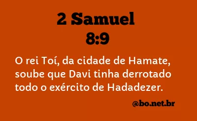 2 Samuel 8:9 NTLH