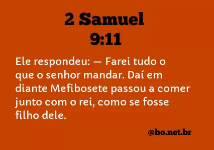 2 Samuel 9:11 NTLH