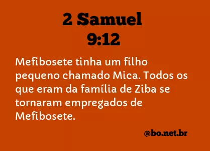 2 Samuel 9:12 NTLH