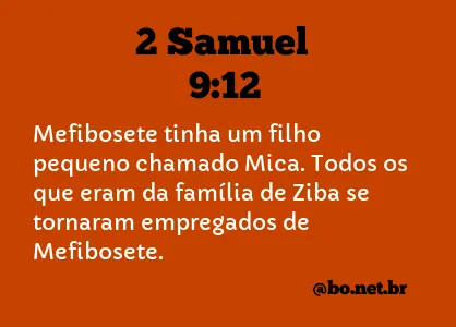 2 Samuel 9:12 NTLH