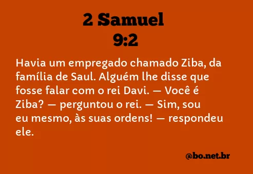 2 Samuel 9:2 NTLH