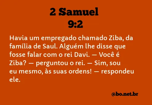 2 Samuel 9:2 NTLH