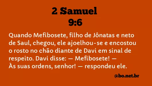 2 Samuel 9:6 NTLH