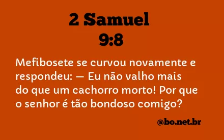 2 Samuel 9:8 NTLH