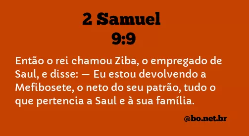 2 Samuel 9:9 NTLH