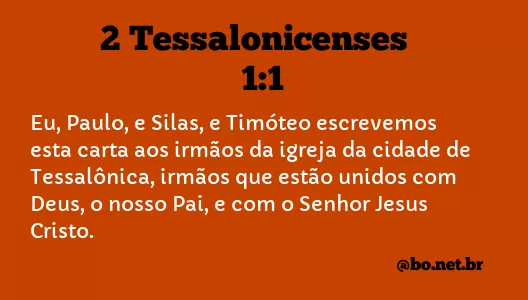 2 Tessalonicenses 1:1 NTLH