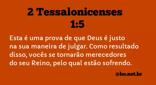 2 Tessalonicenses 1:5 NTLH