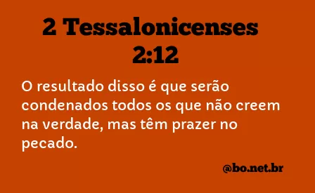 2 Tessalonicenses 2:12 NTLH