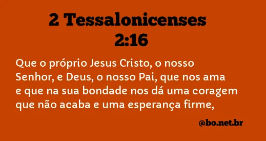 2 Tessalonicenses 2:16 NTLH