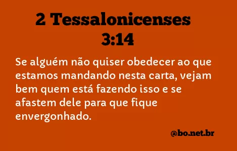 2 Tessalonicenses 3:14 NTLH
