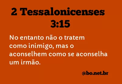 2 Tessalonicenses 3:15 NTLH