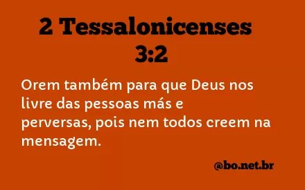 2 Tessalonicenses 3:2 NTLH