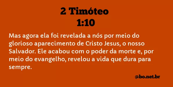 2 Timóteo 1:10 NTLH