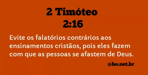 2 Timóteo 2:16 NTLH