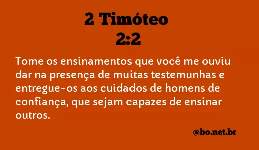 2 Timóteo 2:2 NTLH