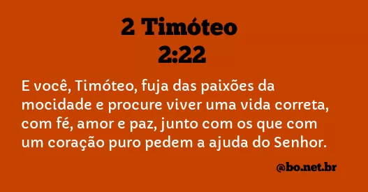 2 Timóteo 2:22 NTLH
