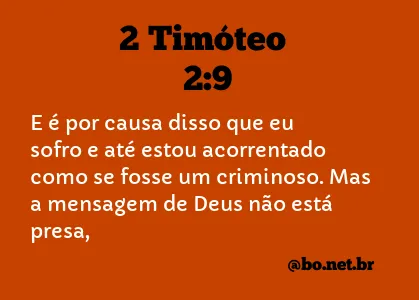 2 Timóteo 2:9 NTLH