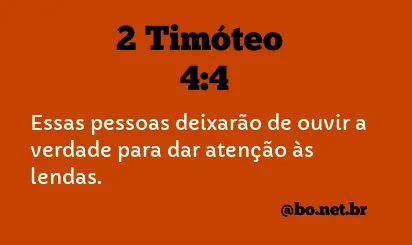 2 Timóteo 4:4 NTLH