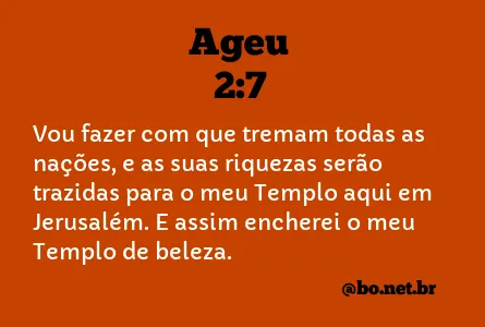 Ageu 2:7 NTLH