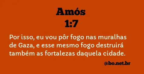 Amós 1:7 NTLH