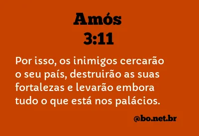 Amós 3:11 NTLH