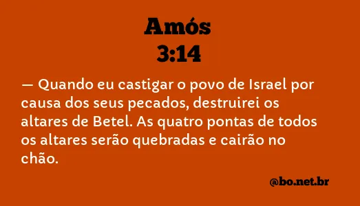 Amós 3:14 NTLH