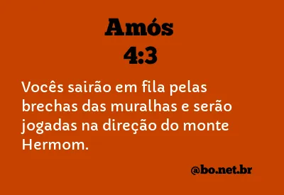 Amós 4:3 NTLH