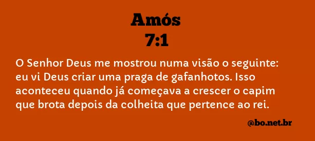 Amós 7:1 NTLH